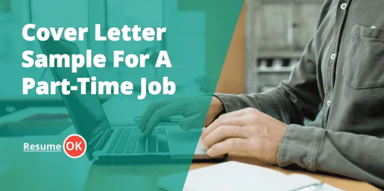 Cover Letter Sample For A Part-Time Job